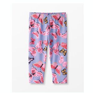 Hanna Andersson Toddler Girls Chasing Summer Butterfly Cropped Capri Leggings